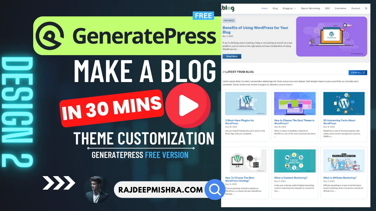 generatepress theme customization