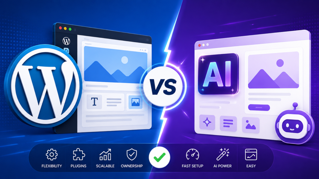 wordpress vs ai builders